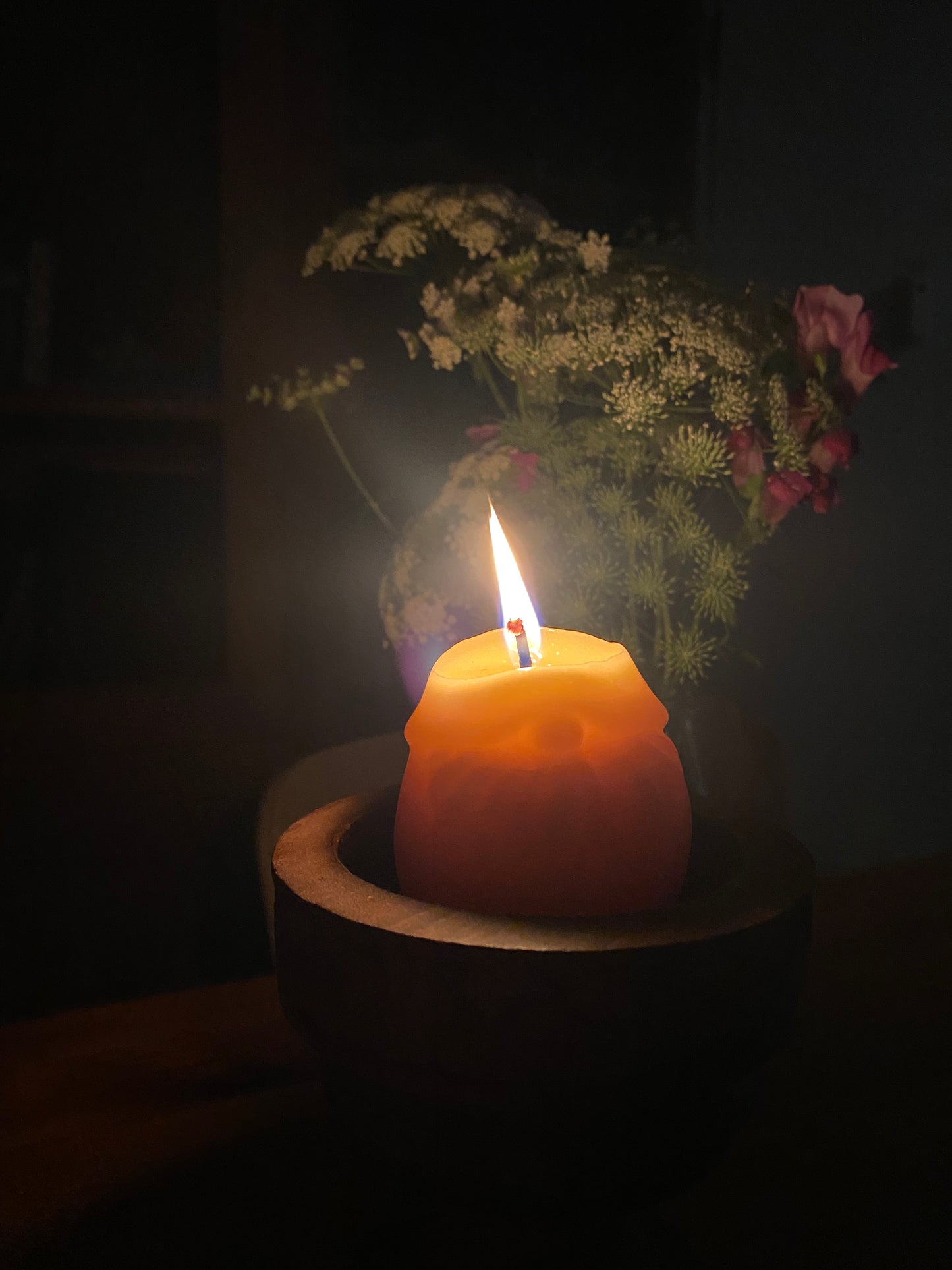 Garden Gnome - Florida Beeswax Pillar Candle