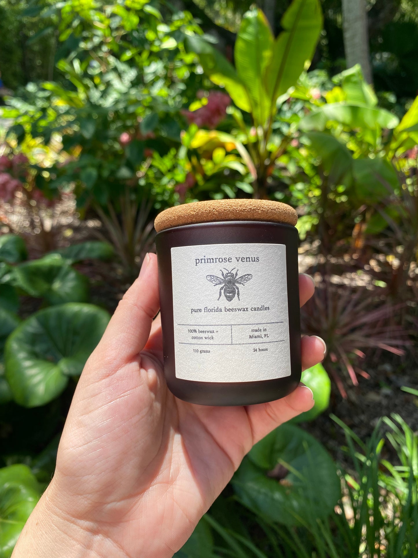 Matte Amber Jar Candle - 100% Florida Beeswax