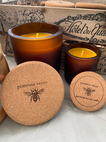 Matte Amber Jar Candle - 100% Florida Beeswax