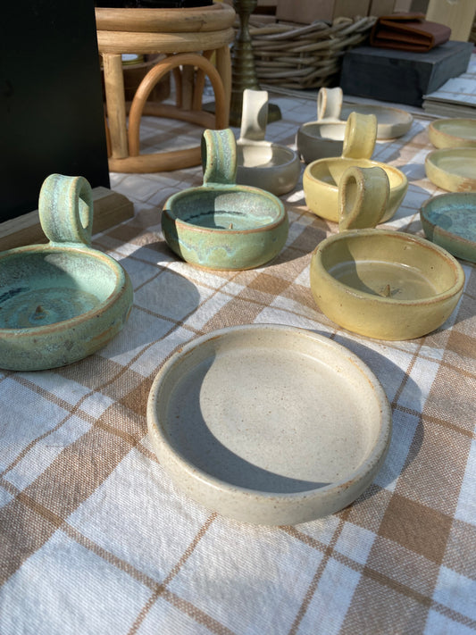 Artisan Ceramic Candle Holders